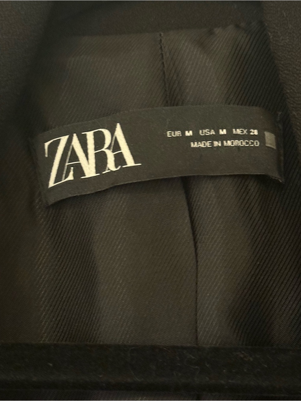 Zara Black Double-Breasted Blazer with Gold Buttons - Picture 2 of 9